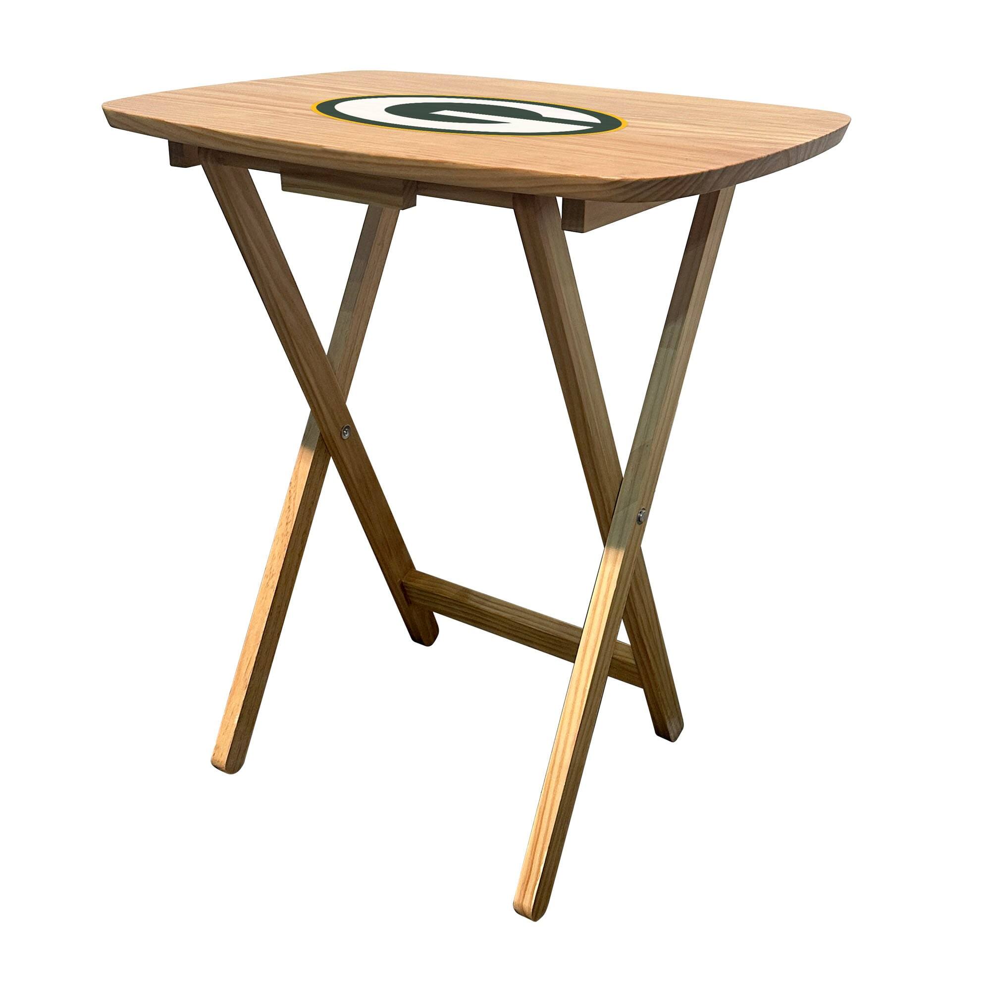 Front. Imperial - Green Bay Packers Large Folding TV Tray Table - Multicolor.