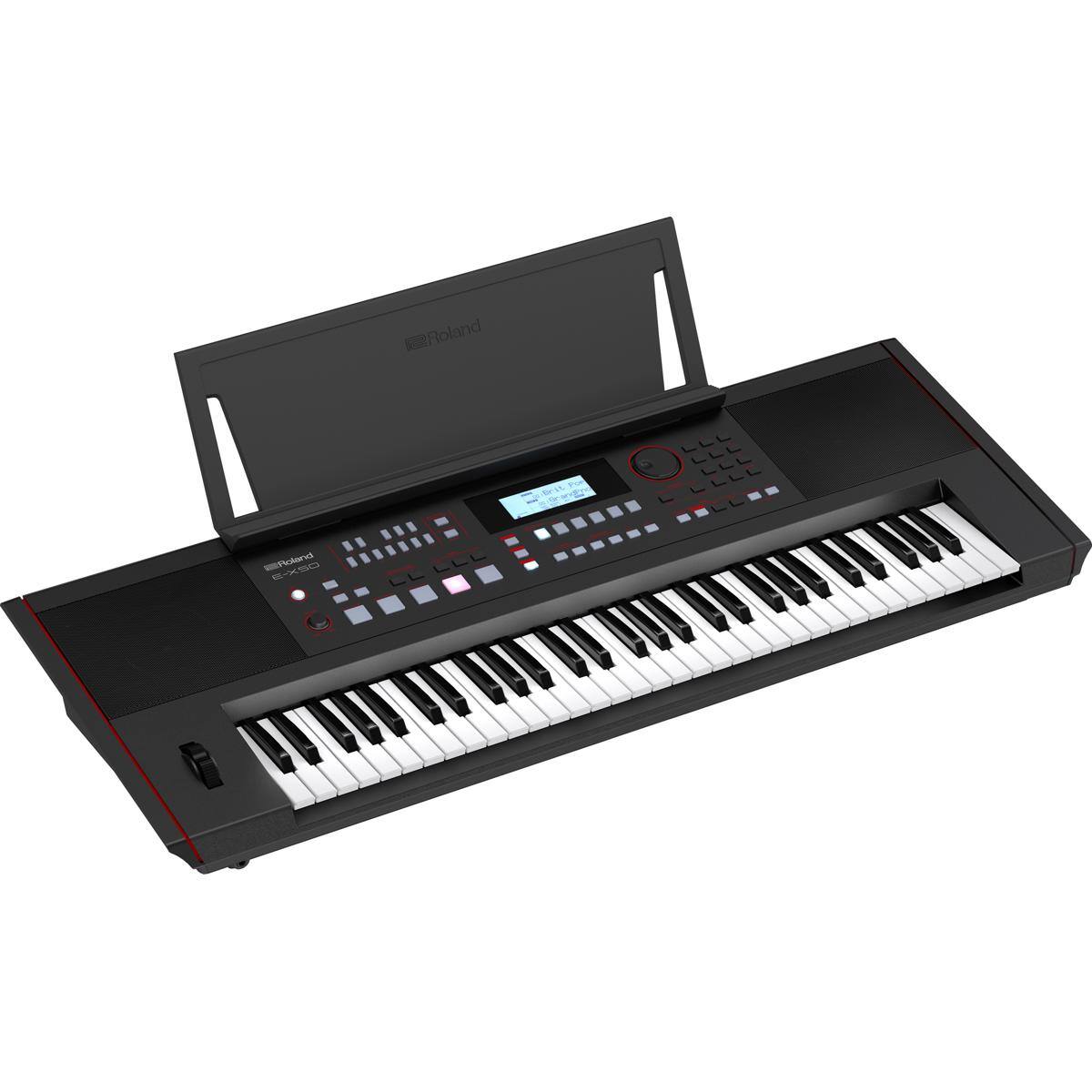 Roland - Arranger Keyboard with Professional Sounds, Integrated Speakers, Automatic Accompaniment, Mic Input, and Bluetooth Audio - Black