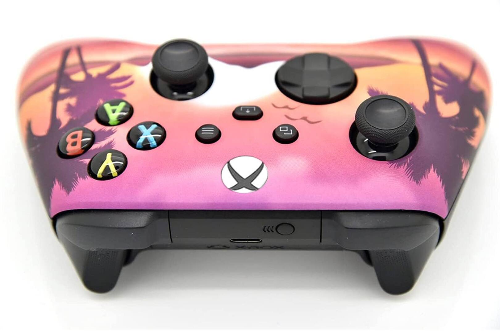 Left. ProControllers - Custom Wireless Controller for Xbox Series X|S, Xbox One, & PC - Tropical Paradise.