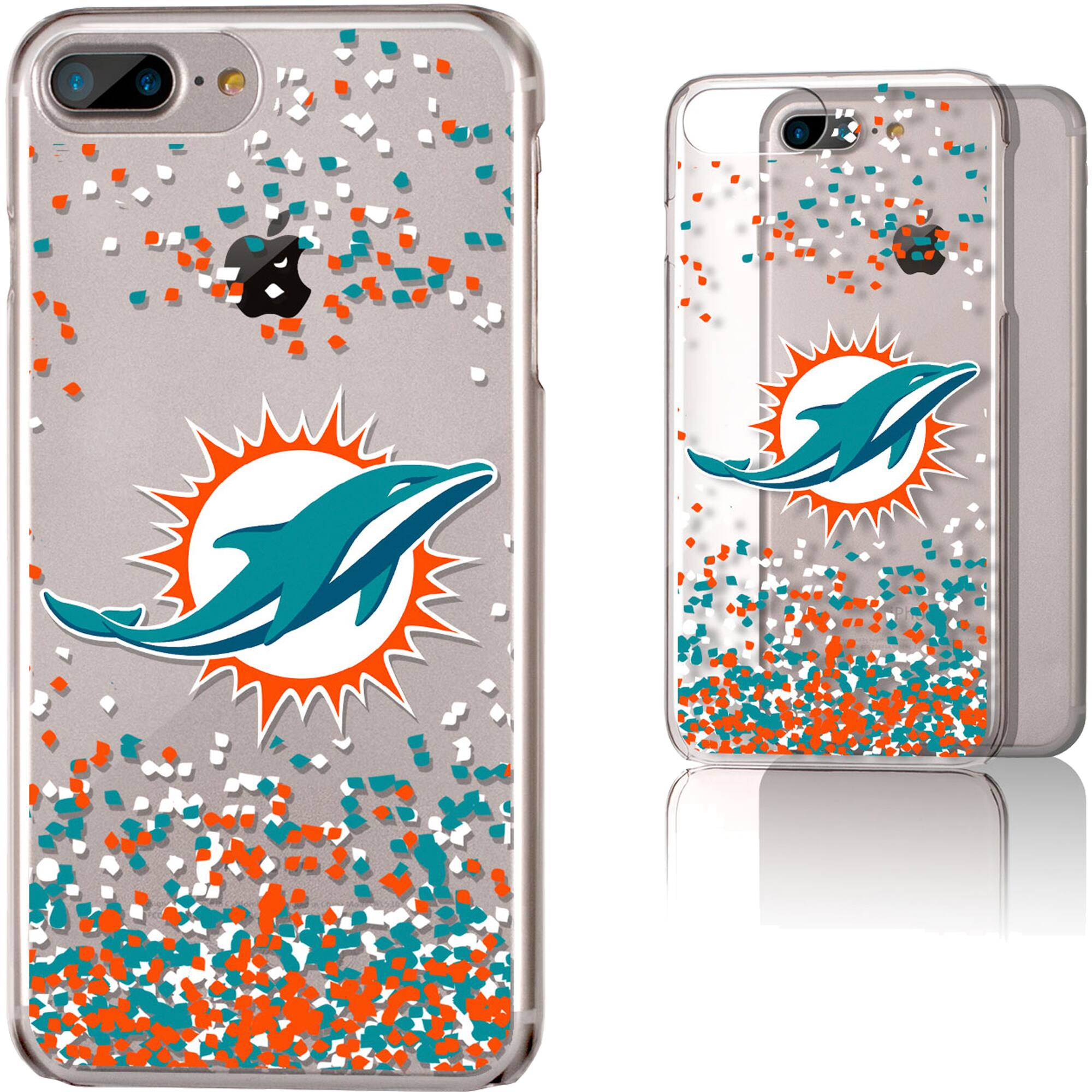 Keyscaper - NFL - Miami Dolphins iPhone Clear Case with Confetti Design - 15 - Multicolor price history on PriceWatchPro