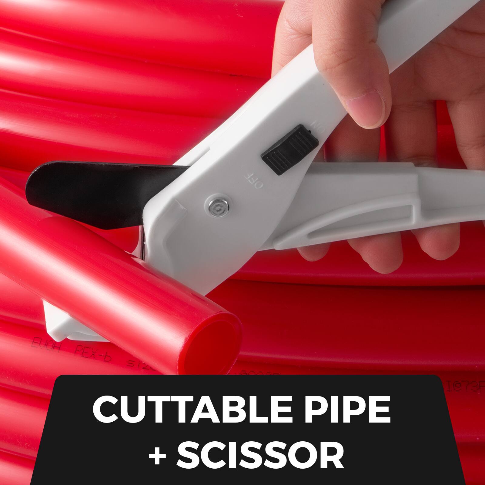 CUTTABLE PIPE + SCISSOR