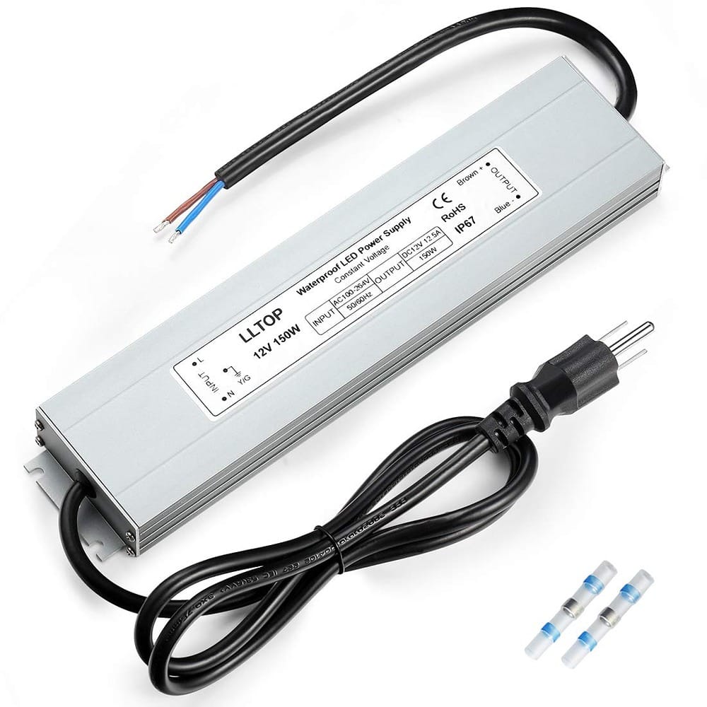 ACJPR - 150W LED Power Supply, Waterproof IP67, 12V DC Low Voltage Adapter