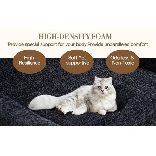 HIGH-DENSITY FOAM  
Provide special support for your body. Provide unparalleled comfort  

- High Resilience  
- Soft Yet Supportive  
- Odorless & Non-Toxic