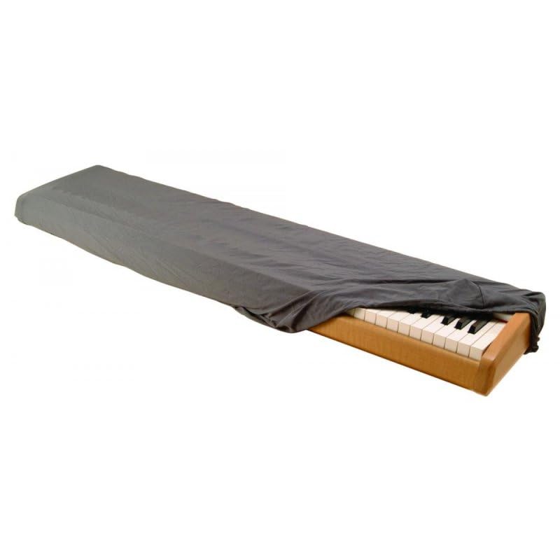 Alt View 6. On Stage Stands - OnStage Gray Spandex Modern 88 Key Keyboard Dust Cover - Black.