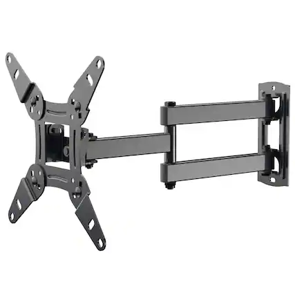 Front. Dazzed Corner - Full Motion TV Monitor Wall Mount for 13-42'' Screens, Swivel Tilt, VESA 200x200 - Black.