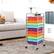 Alt View 2. Costway - 10 Drawer Rolling Storage Cart Scrapbook Paper Office School Organizer - Multicolor.