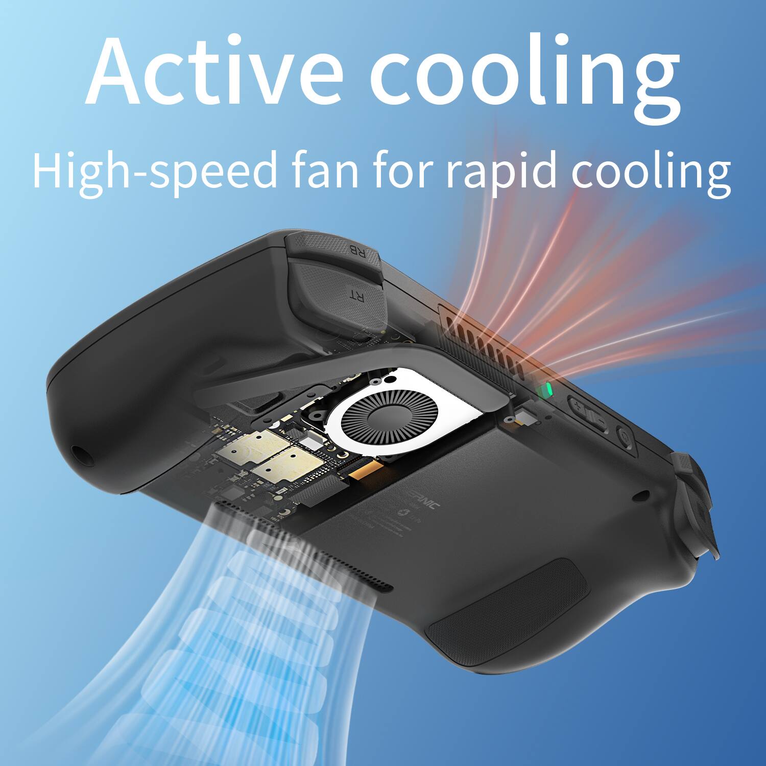 Active cooling High-speed fan for rapid cooling RB RT 0 ANC