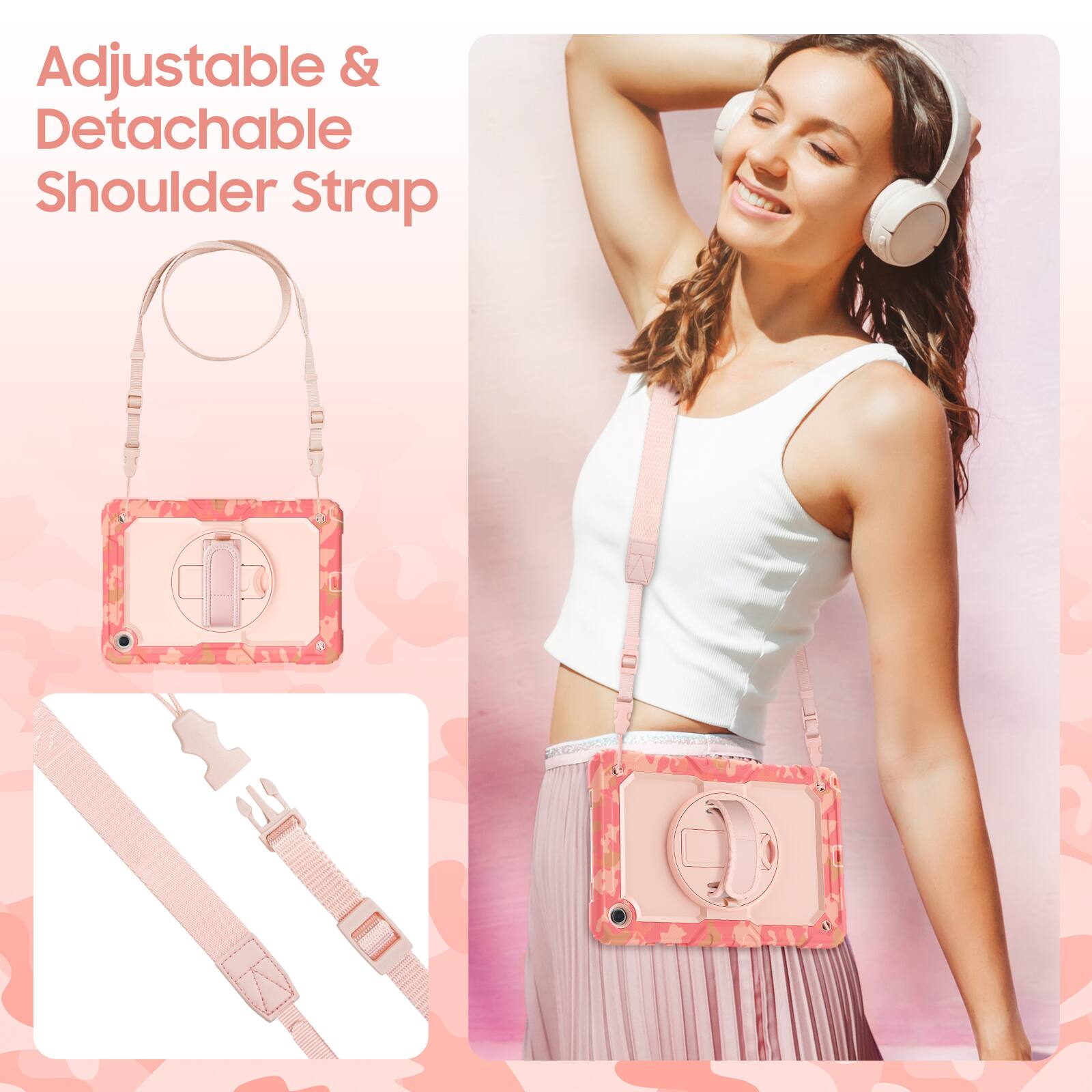 Adjustable & Detachable Shoulder Strap