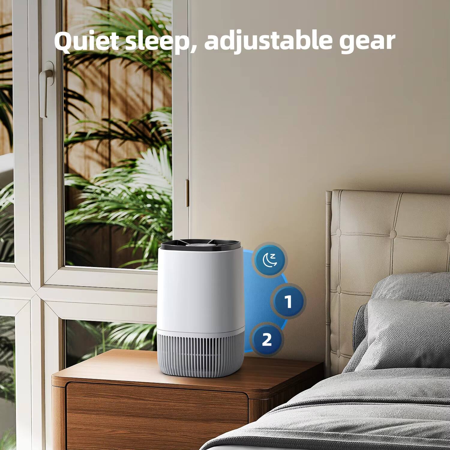 Quiet sleep, adjustable gear

1
2