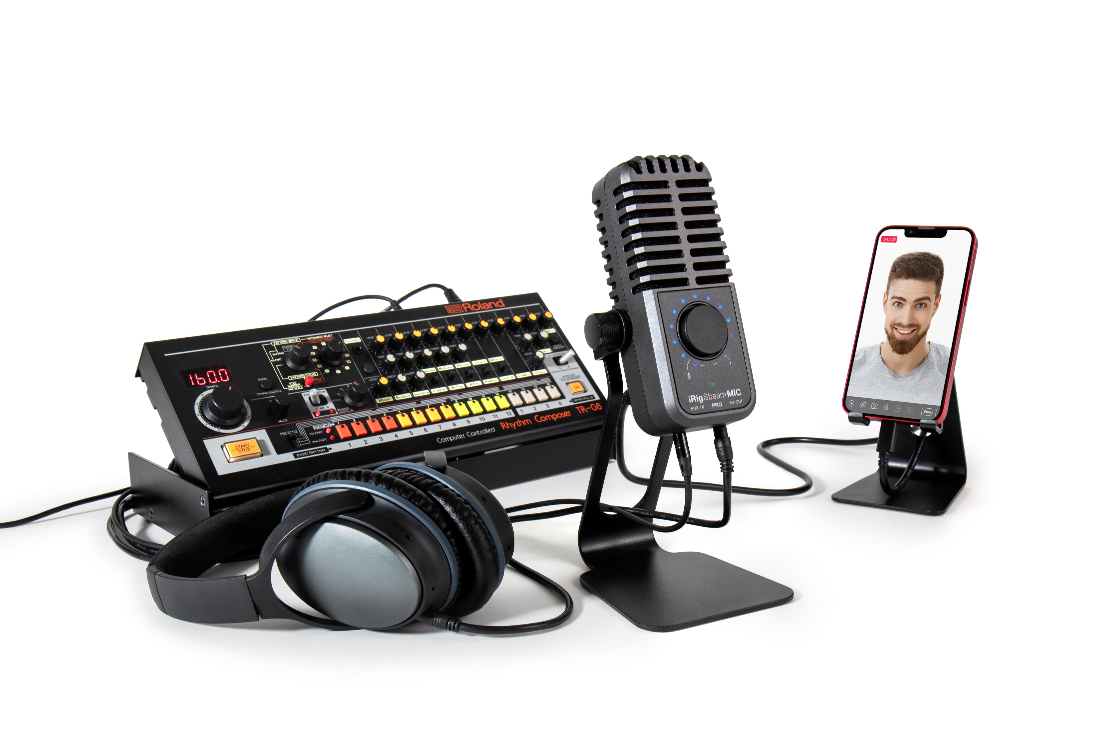 IK Multimedia iRig Stream Microphone Pro Black IP-IRIG-STRMMICPRO