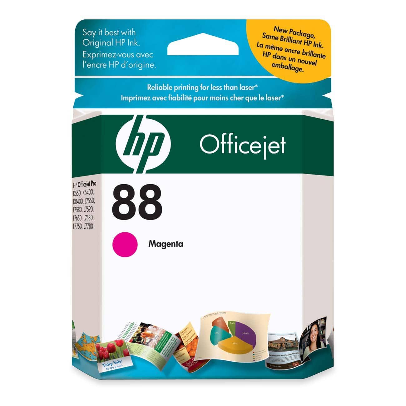 Front. HP - Ink Cartridge - Magenta.