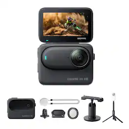 Insta360 - GO 3S 128GB Edition + Invisible Selfie Stick + More - Black