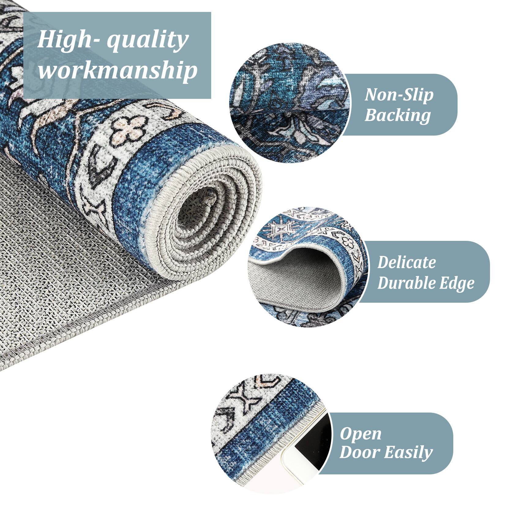 - High-quality workmanship
- Non-Slip Backing
- Delicate Durable Edge
- Open Door Easily
