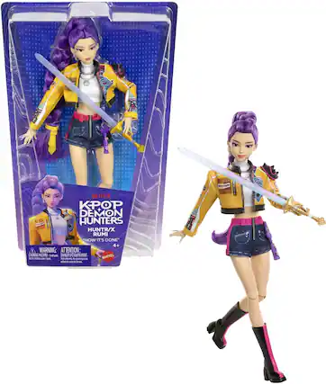 NETFLIX KPOP DEMON HUNTERS HUNTR/X "RUMI HOW IT'S DONE" 4+ WARNING: ATTENTION: CHOKING HAZARD - Small parts. Not for children under 3 years. DANGER D'ÉTOUFFEMENT - Petite pièce. Ne convient pas aux enfants de moins de 3 ans.
