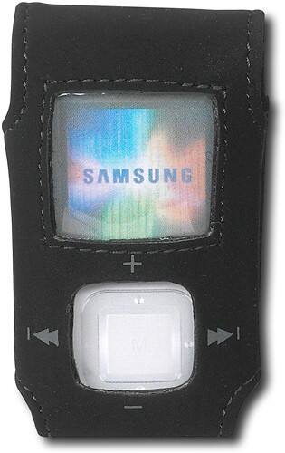 Front Standard. DLO - Action Jacket for Samsung T7 MP3 Player - Black.