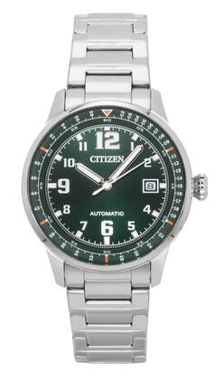 Citizen - Urban Military Stainless Steel Dial Automatic NJ0190-51X 100M Men's Watch - Green