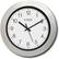 Front Standard. La Crosse Technology - 14" Atomic Analog Clock - Silver.