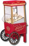 Angle. Nostalgia Electrics - 12-Cup Old-Fashioned Movie Time Popcorn Maker - Red/Gold.
