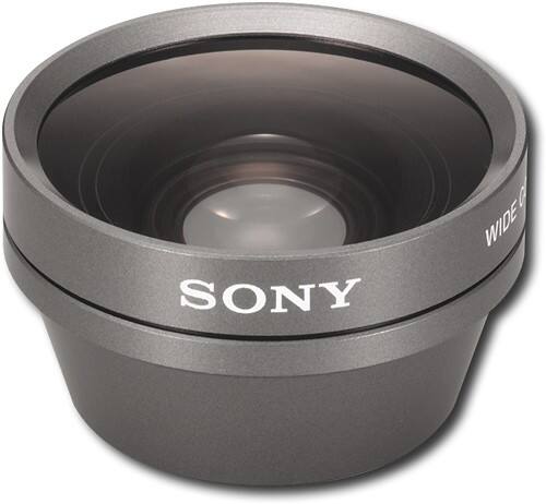 Front Standard. Sony - 0.6x Wide Conversion Lens for Handycam Camcorders.