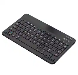 Cluzine - Keyboard Wireless Bluetooth Keyboard Universal for Phone Tablet Magic Silent Rechargeable for iPad Android iOS - Black