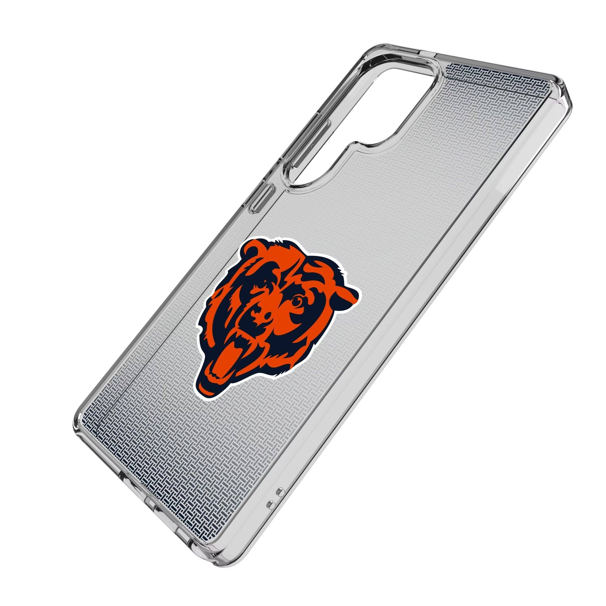 Alt View 1. Keyscaper - Chicago Bears Linen Logo Galaxy Clear Case - S25 Ultra - Multicolor.