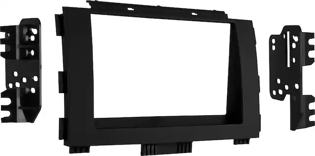 Front. Metra - Dash Kit for Select 2015-2021 Kia Sedona DIN DDIN - Matte Black.