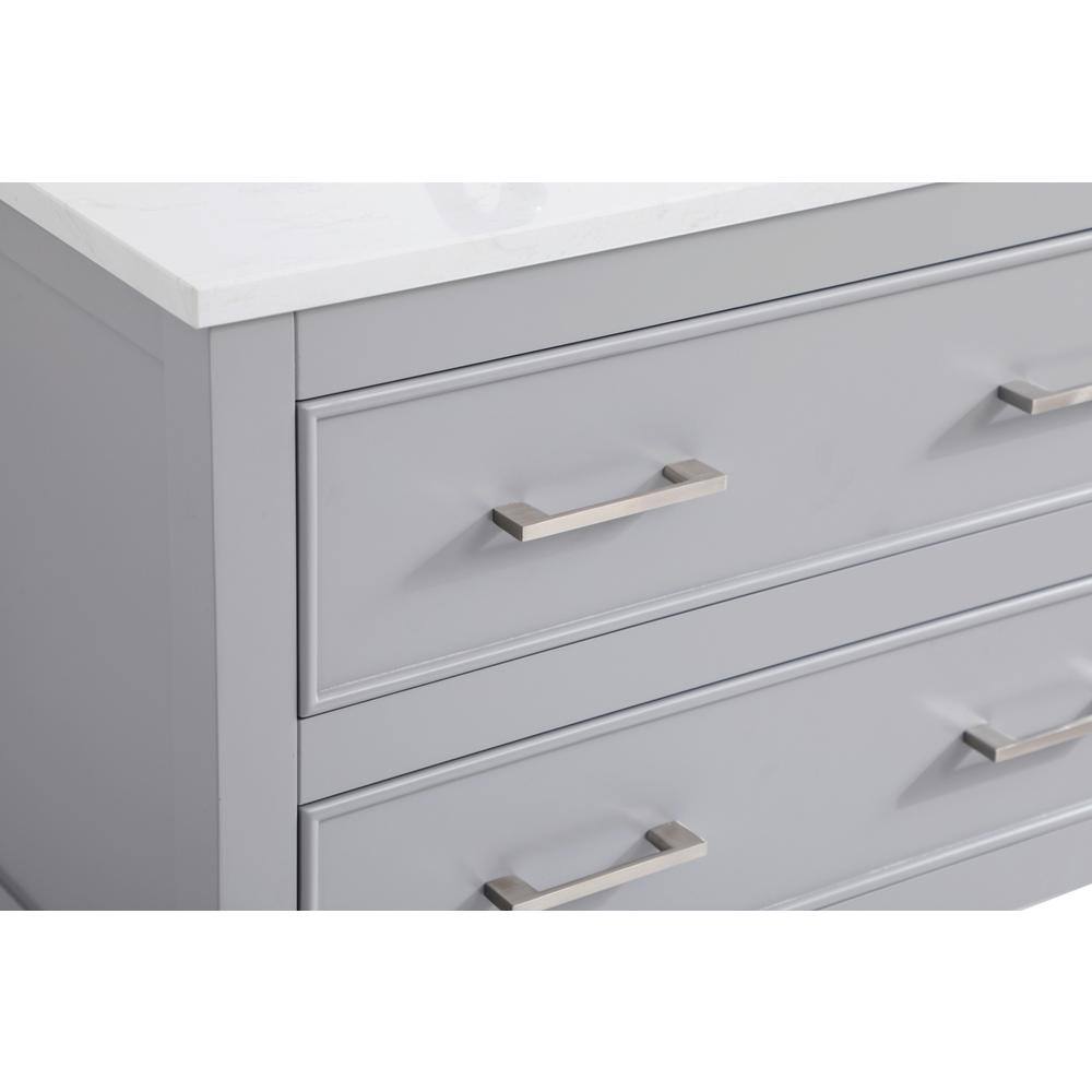 Back. Elegant Kitchen and Bath - 30 inch Single Bathroom Vanity in Grey - Grey.