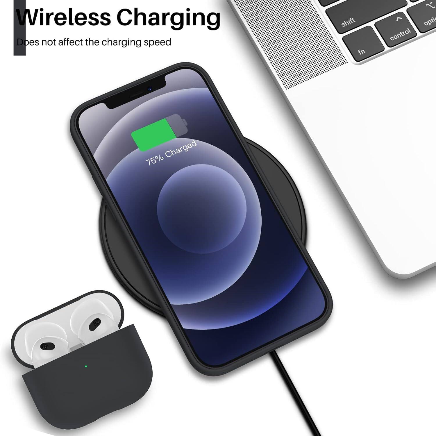 Wireless Charging Does not affect the charging speed 75% Charged