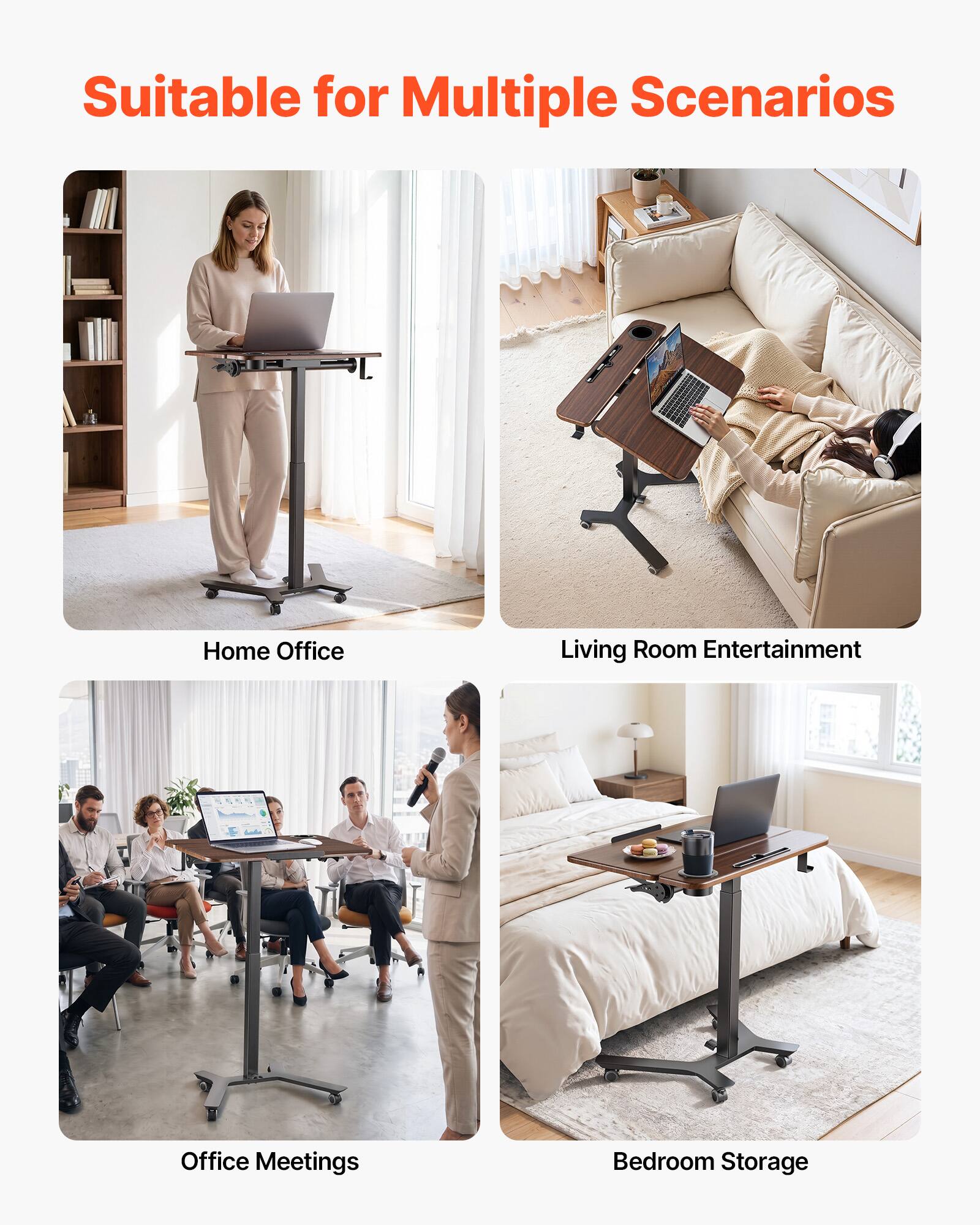Suitable for Multiple Scenarios

- Home Office
- Living Room Entertainment
- Office Meetings
- Bedroom Storage
