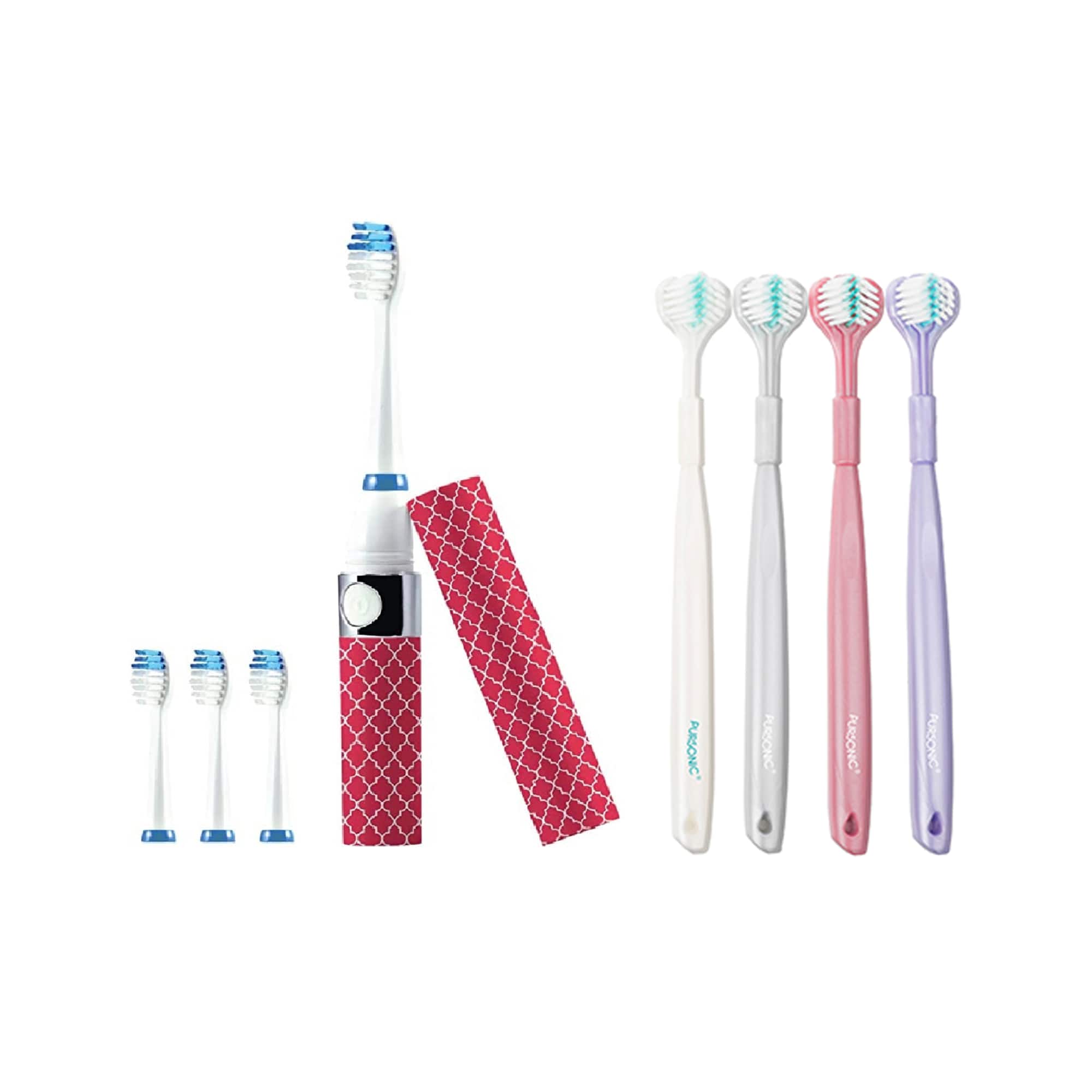 Pursonic - Portable Sonic Toothbrush with Travel Case & 360° Toothbrush Set price history on PriceWatchPro