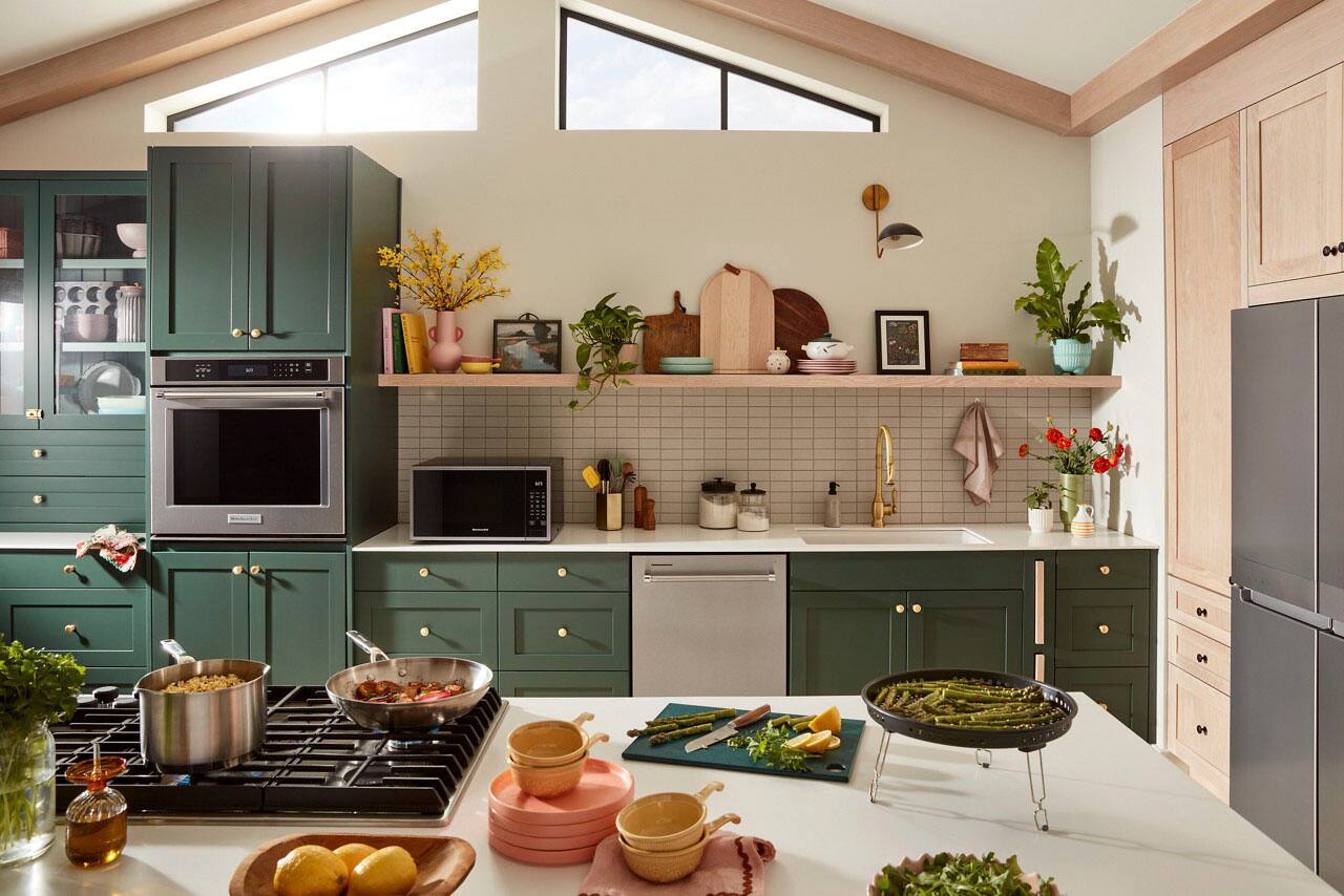 Alt View 20. KitchenAid - 1.5 Cu. Ft. Countertop Microwave with Sensor Cooking and Air Fry - Stainless steel.