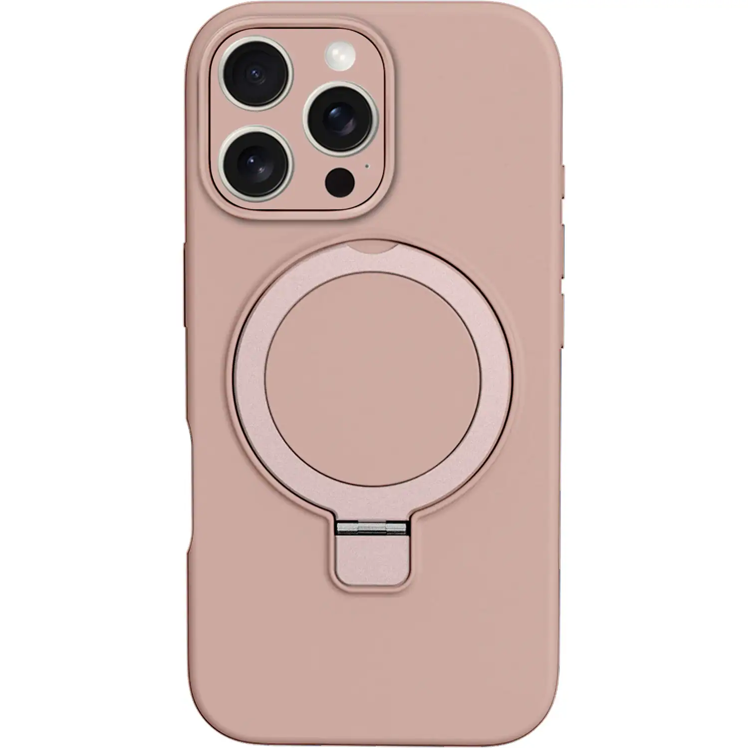 Front. SaharaCase - Venture Series Silicone Case with MagSafe for Apple iPhone 16 Pro - Desert Rose.