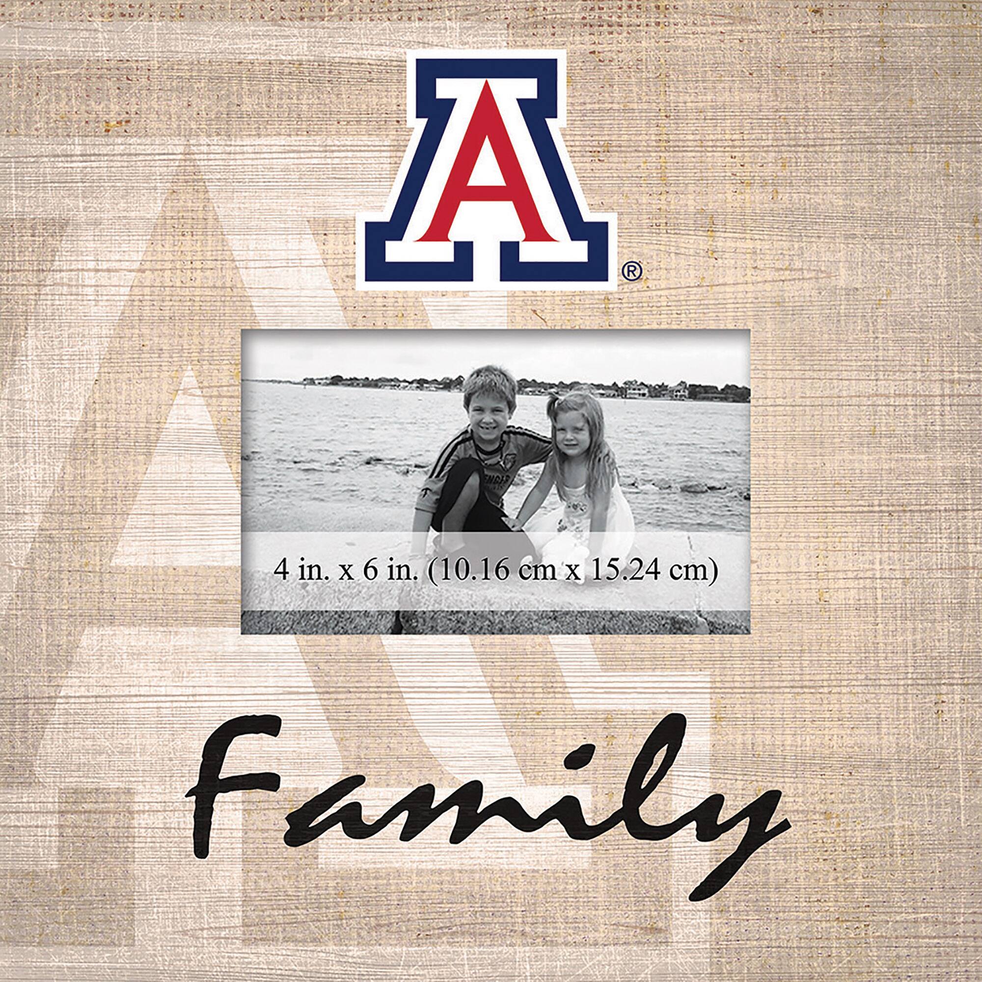 Arizona Wildcats 10'' x 10'' Burlap Pattern Frame