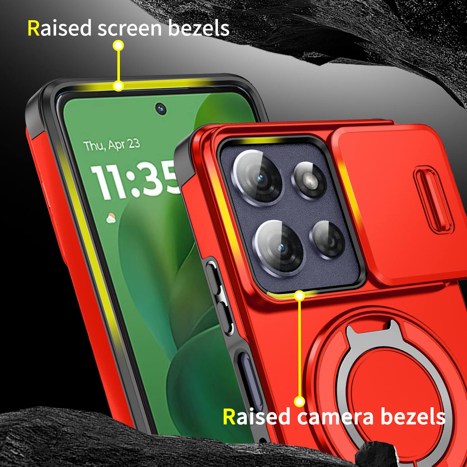 Raised screen bezels  
Thu, Apr 23 11:35  
Raised camera bezels