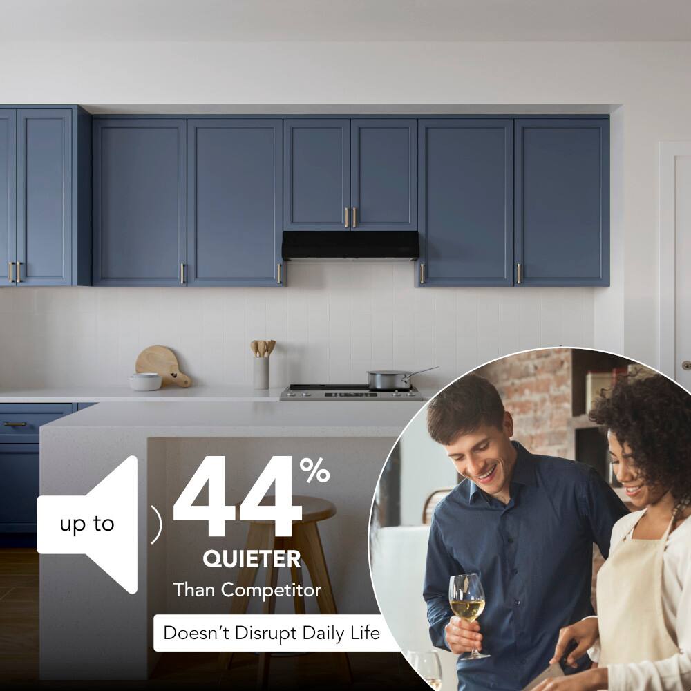 "Up to 44% quieter than competitor, doesn't disrupt daily life."