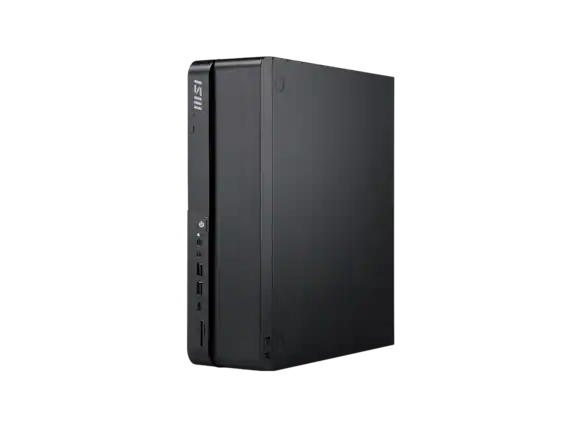 Front. MSI - MSI PRO DP80 A14TAG-028US, i5-14400F, 16GB, 1TB SSD, RTX 3050 6G, WiFi 6, Win 11 Pro, 3Y - Black.