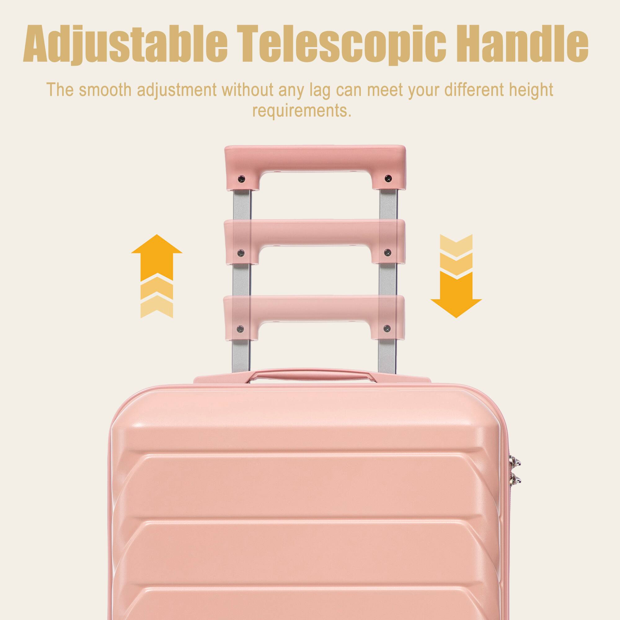 Adjustable Telescopic Handle  
The smooth adjustment without any lag can meet your different height requirements.