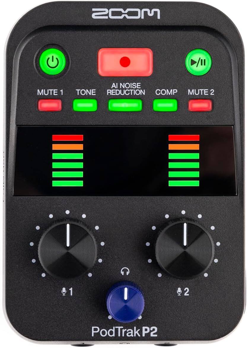 MOOSOM  
PodTrak P2  
MUTE 1  
TONE  
AI NOISE REDUCTION  
COMP  
MUTE 2