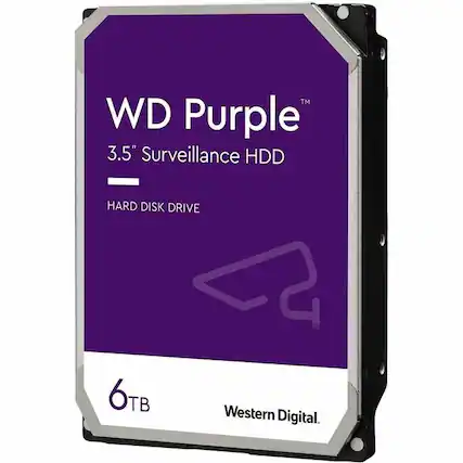 WD Purple™
3.5" Surveillance HDD
HARD DISK DRIVE
6TB
Western Digital.