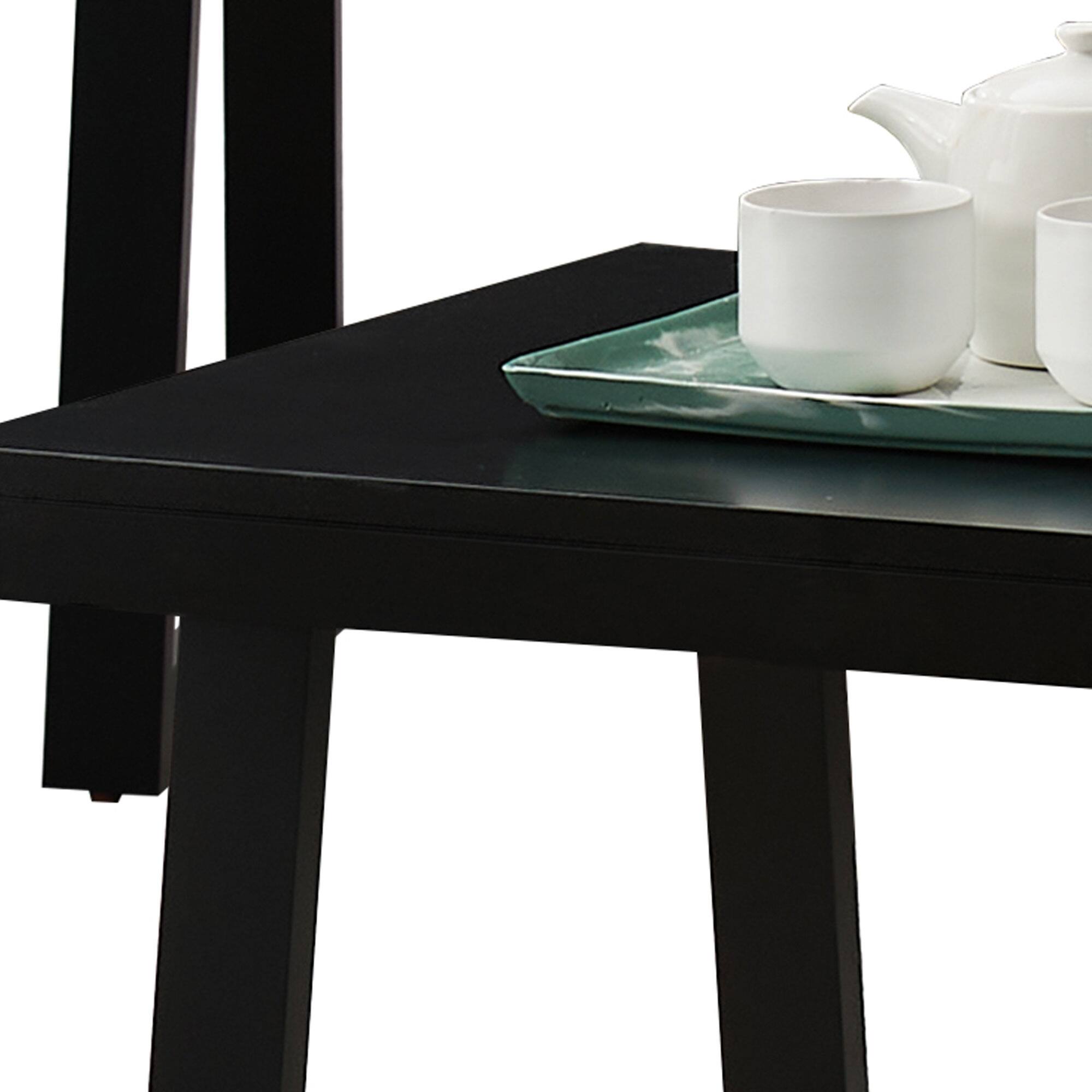 Back. Kings Brand Furniture - Kings Brand Furniture Charlie 3 Piece Modern Occasional Table Set - Black.