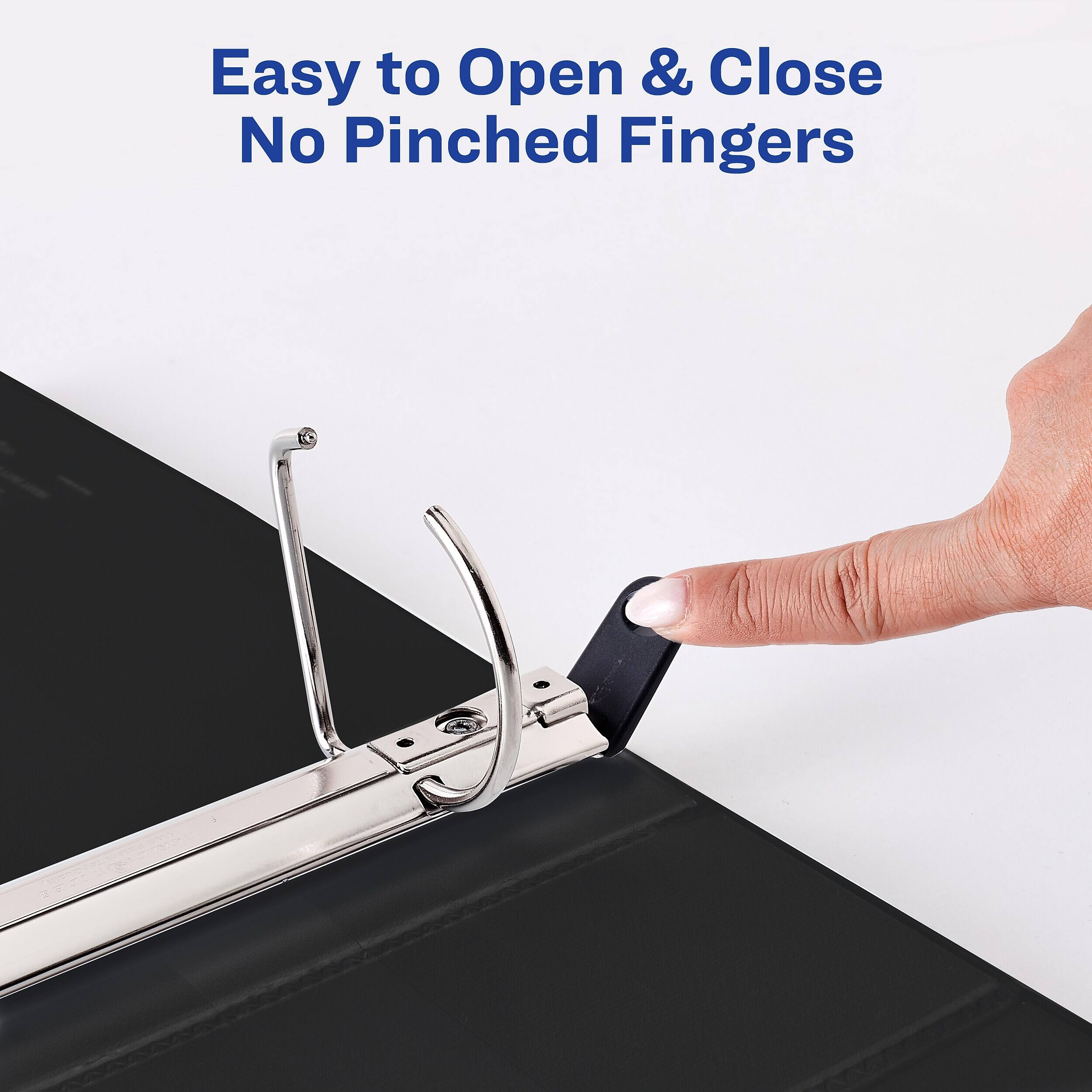 Easy to Open & Close  
No Pinched Fingers