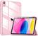 Front. DTTO - Case for iPad (A16) 11-inch 2025 and iPad 10th Generation 10.9 Inch 2022, Clear Back and TPU Shockproof Frame Cover - Pink.