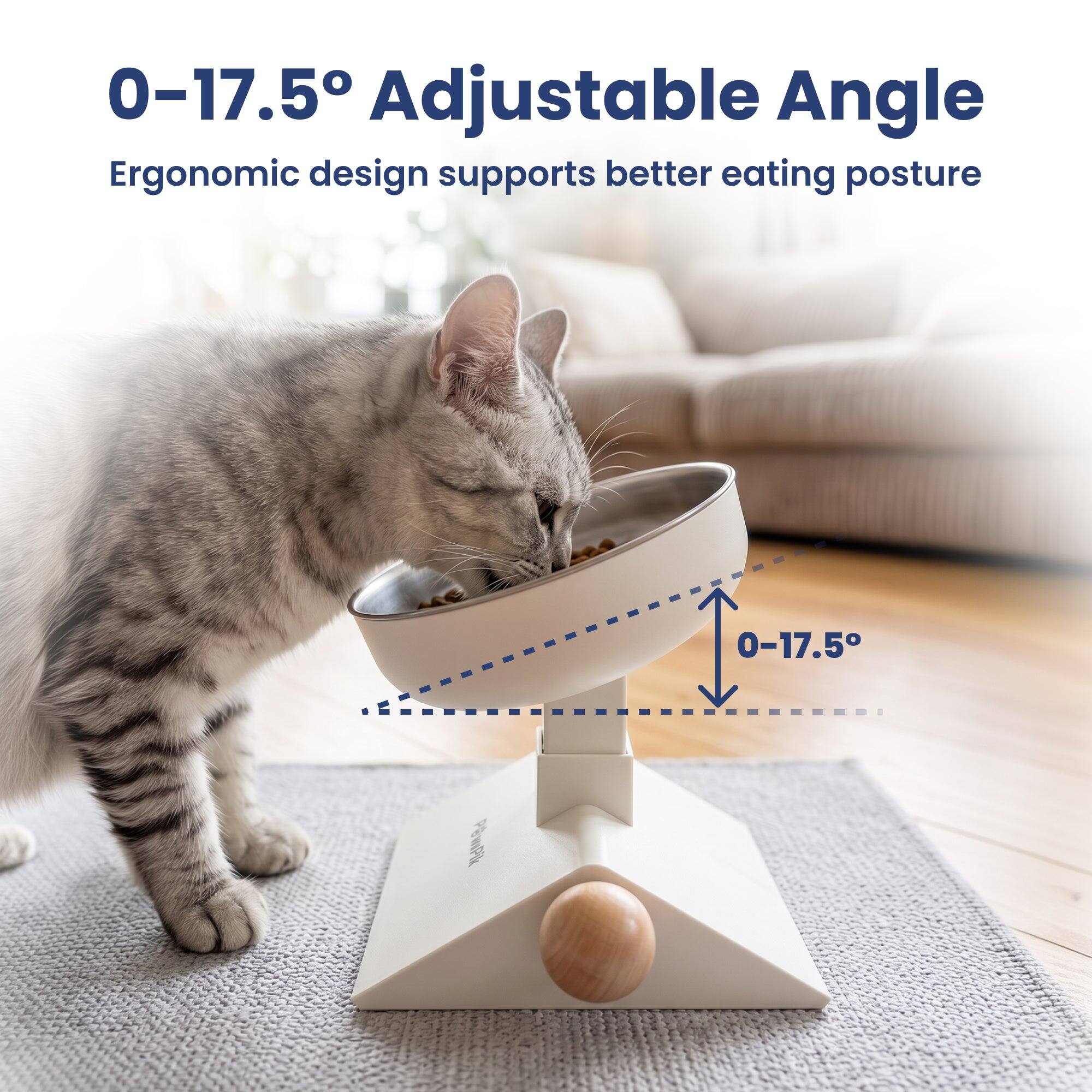 0-17.5° Adjustable Angle  
Ergonomic design supports better eating posture
