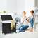 Alt View 14. Costway - Laundry Hamper w/Wheels & Lid, 125L 3-Section Clothes Hamper w/2 Liner Bags - Black.