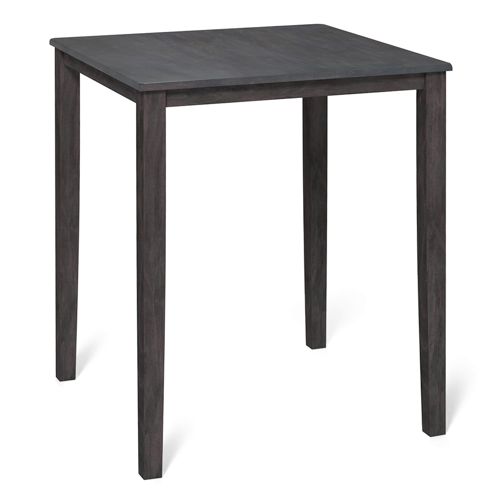 Alt View 9. Costway - Costway Square Dining Table for 4-Person with Solid Wood Frame for Dining Room - Gray.