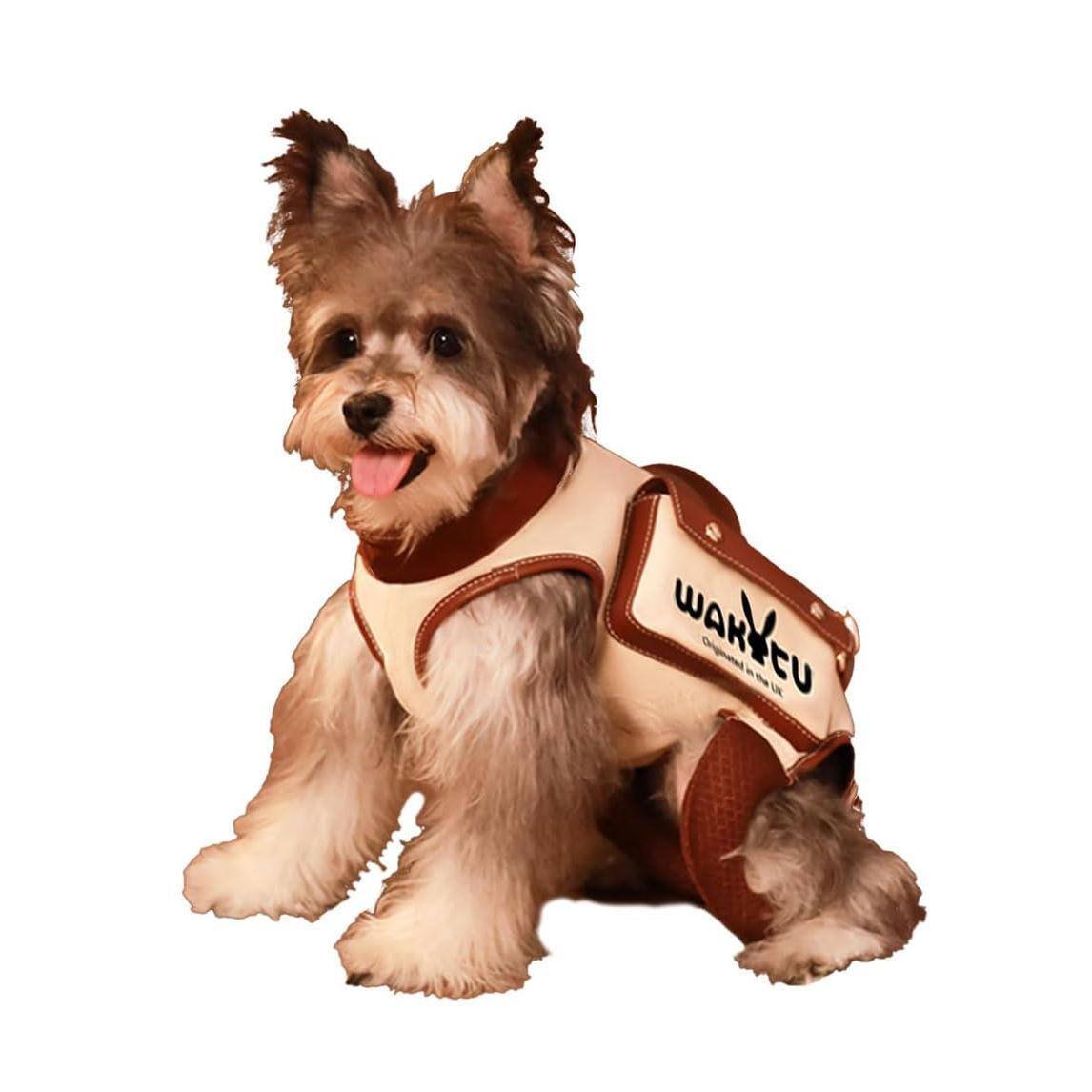 Paradigms Interiors - Dog Lift Harness Carrier Ves Leash With Puppy Bag Fits Cars Xs - 1.0 White-Small(4-8 LBS)