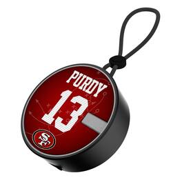 Keyscaper - Brock Purdy San Francisco 49ers Bluetooth IP67 Waterproof Speaker - Black