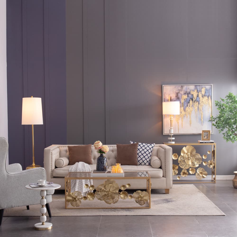 Alt View 1. Luckbyte - 13x32.8 Inch Table Lamp Shade Assembly Required.