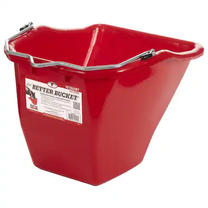 The 10 Better Bucket 9.5 Liters for horses, cattle and livestock. Buy American Professional Farm-Grade.