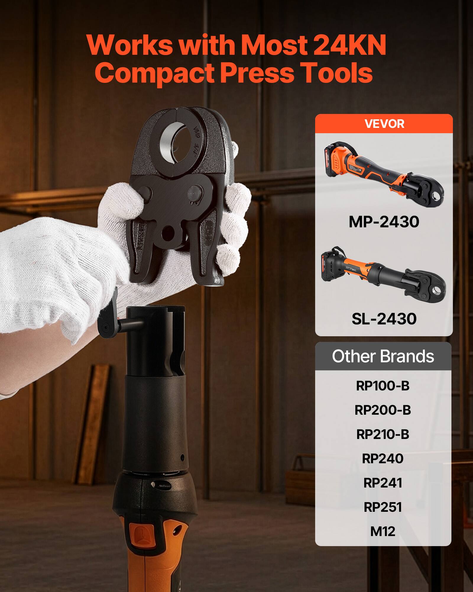 Works with Most 24KN Compact Press Tools

VEVOR
- MP-2430
- SL-2430

Other Brands
- RP100-B
- RP200-B
- RP210-B
- RP240
- RP241
- RP251
- M12